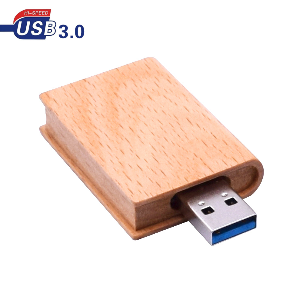 USB 플래시 드라이브 메모리 스틱 usb 3.0 펜 드라이브, 고속 64GB 32gb 16gb 8gb 4GB 나무 펜드라이브 책 스타일 Usb 사용자 정의 로고 선물